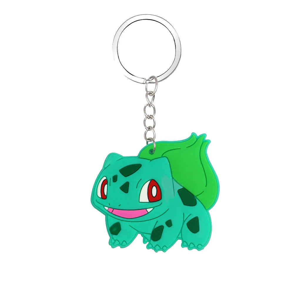 8/16 Pcs Pokemon PVC Keychain Anime Birthday Party Favors Gifts Keyring Bag Pendant Birthday Party Favors Supplies Decoration