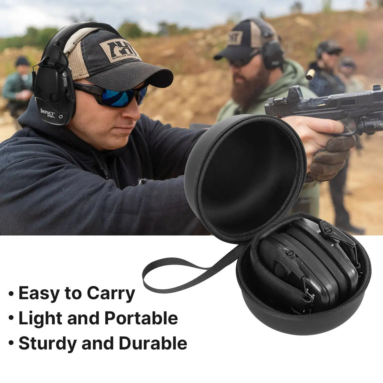 Tactical  Electronic  Ear Defenders  Shooting Anti-noise Headphone Sound Amplification Hearing Protection Headset Foldable