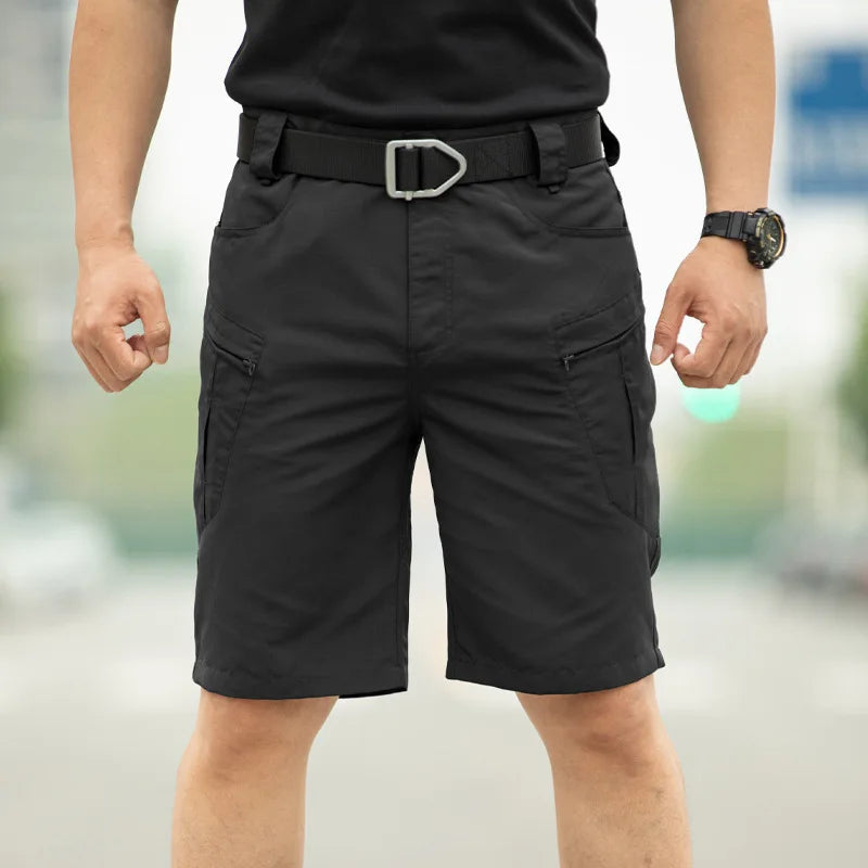 Tactical Work Shorts for Men Outdoor Casual Military Combat Hiking Cargo Shorts with Multi-Pocket Quick Dry Fishing Cargo Shorts