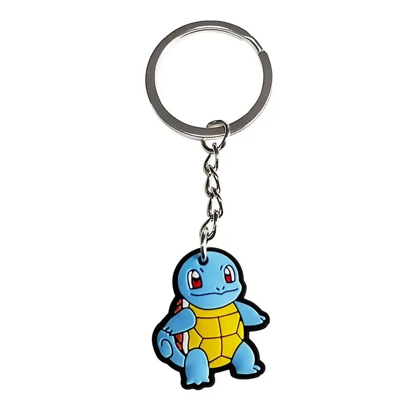 Cartoon Pokemon Pikachu Keychain Silicone Funny Keyring Bag Pendant Couple Car Keyholder Creative Bag Charm Accessories Gift