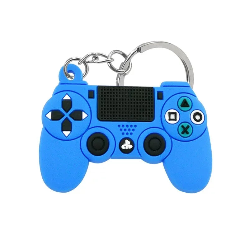 1PCS PVC Game Machine Keychain & Keyring Cute Gamepad Joystick Key Chain PS4 Game Console Jewelry Bag Car Hanging Accessories
