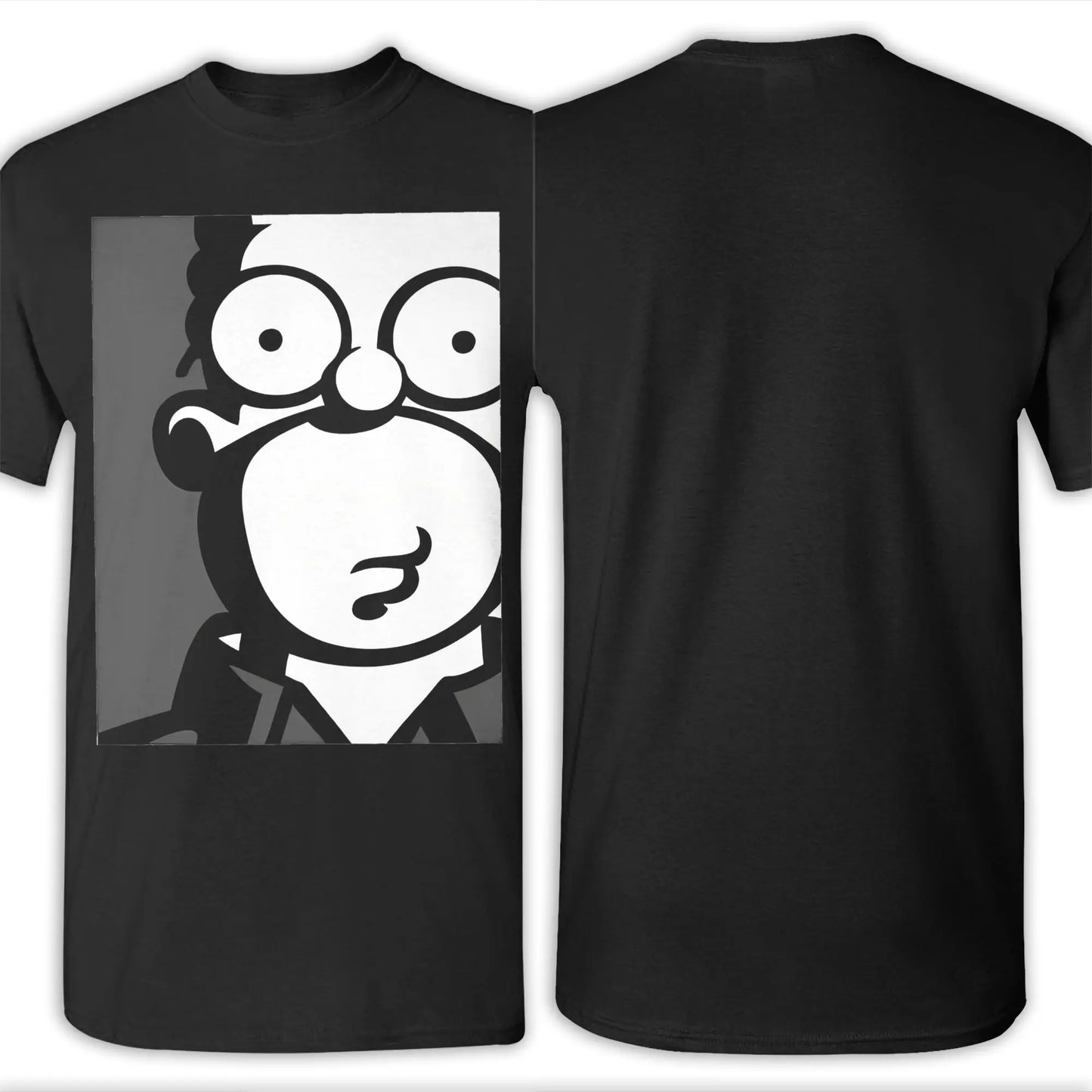 Men Homer Simpsons Funny T Shirts  Pure Cotton Tops Leisure Short Sleeve Crewneck Tee Shirt Plus Size T-Shirts