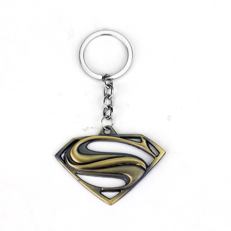 Marvel Superman keychain Cartoon Comics Avengers League Super Hero Backpack Pendant Children's Toys