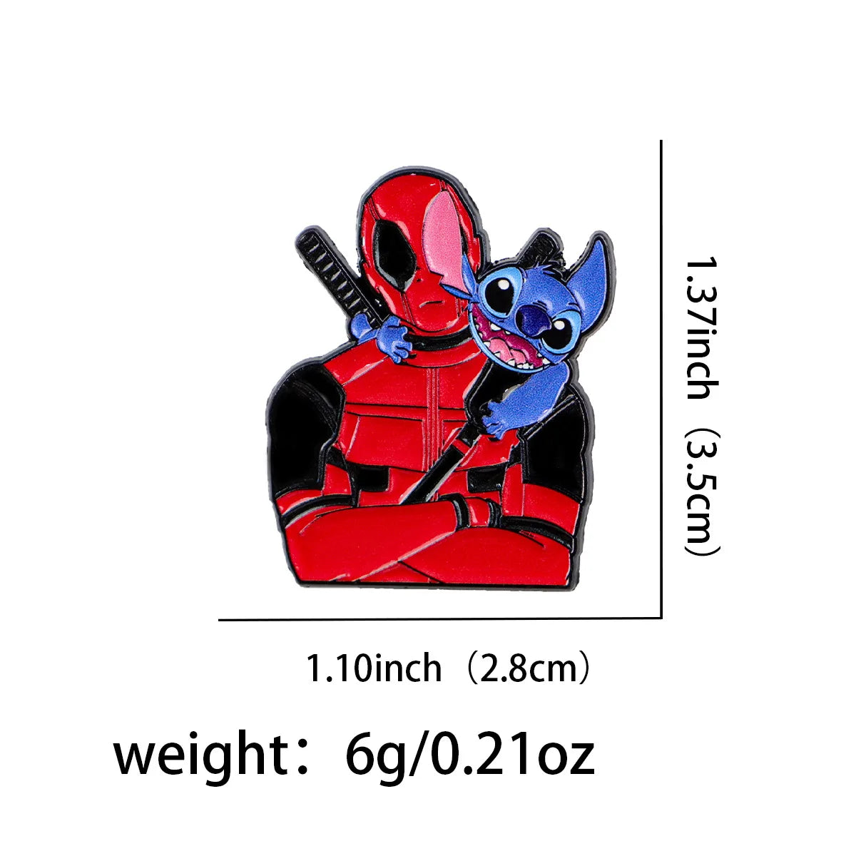 Cartoon Stitch Pin Movie Deadpool Hero Brooches for Women Men Lapel Pins Badges Clothes Accessories Cosplay Jewelry Fans Gifts