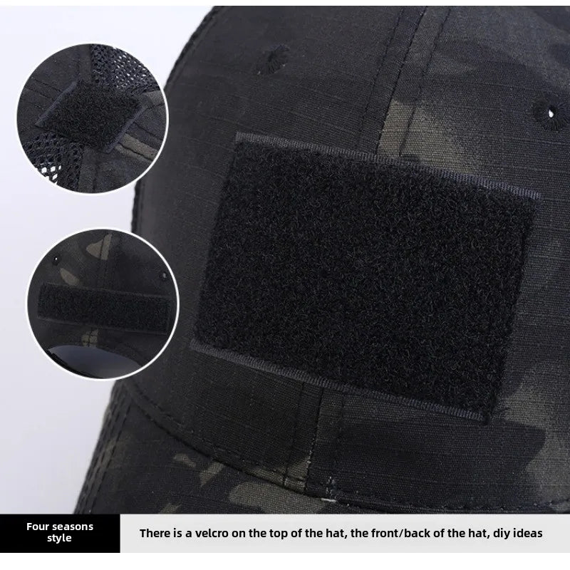 Outdoor Multicam Camouflage Adjustable Cap Mesh Tactical Military Army Airsoft Fishing Hunting Hiking Basketball Snapback Hat