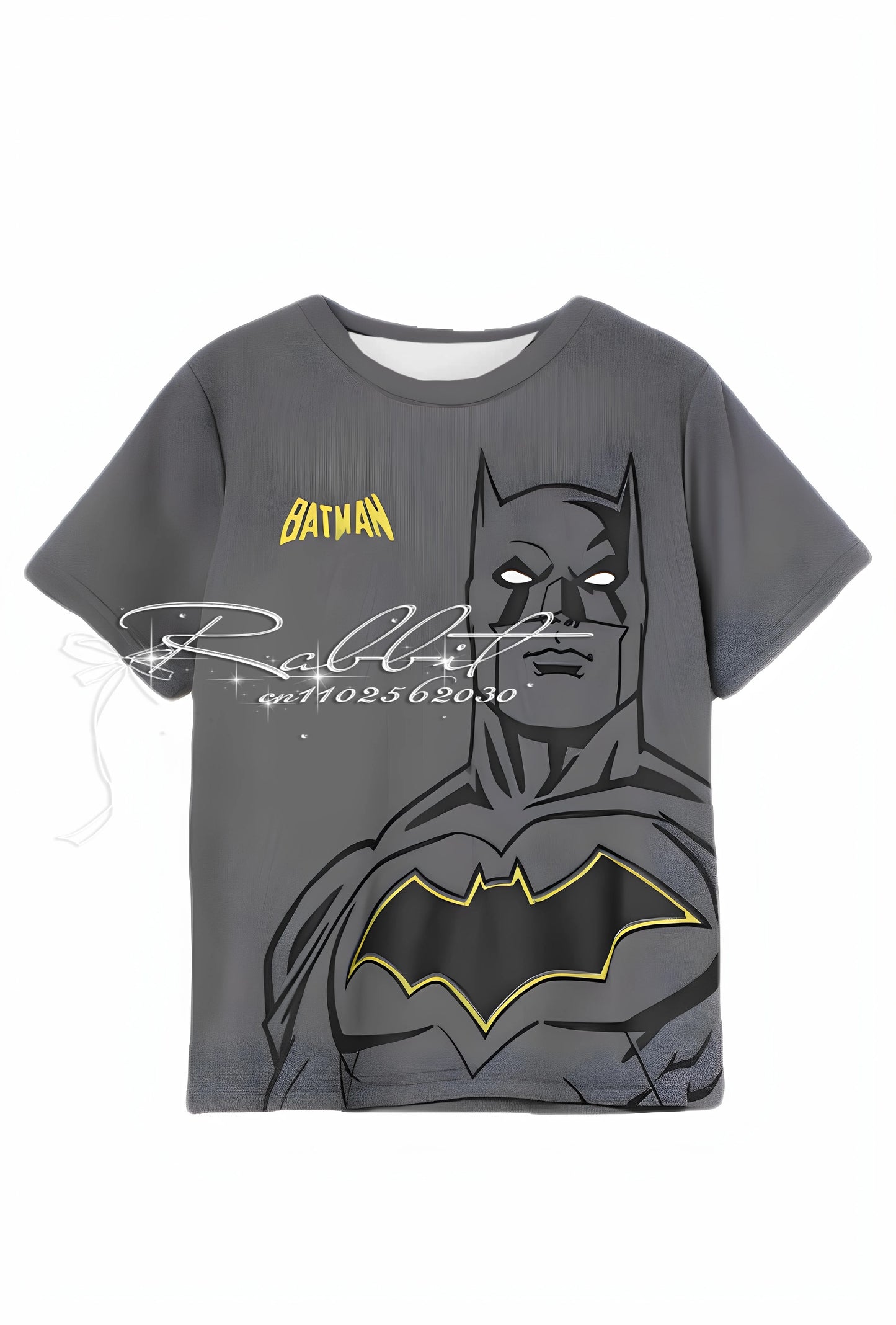 2025 Summer Classic Marvel/DC Superhero Batman Fashion Street T-shirt for Adults Children and Parents 3D Printed T-shirt