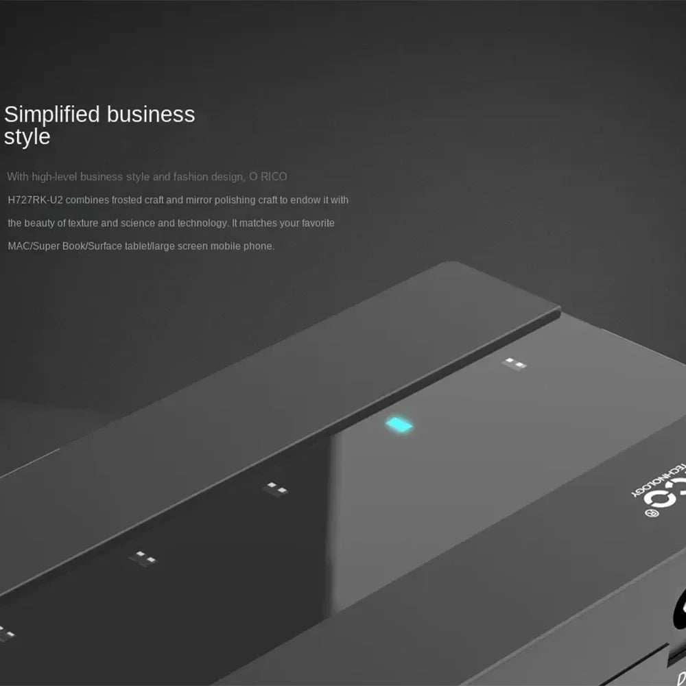 ORICO USB HUB Splitter 7-port USB 2.0 HUB Hub OTG Adaptador with External Power Supply Suitable for Desktop PC Laptop Computers