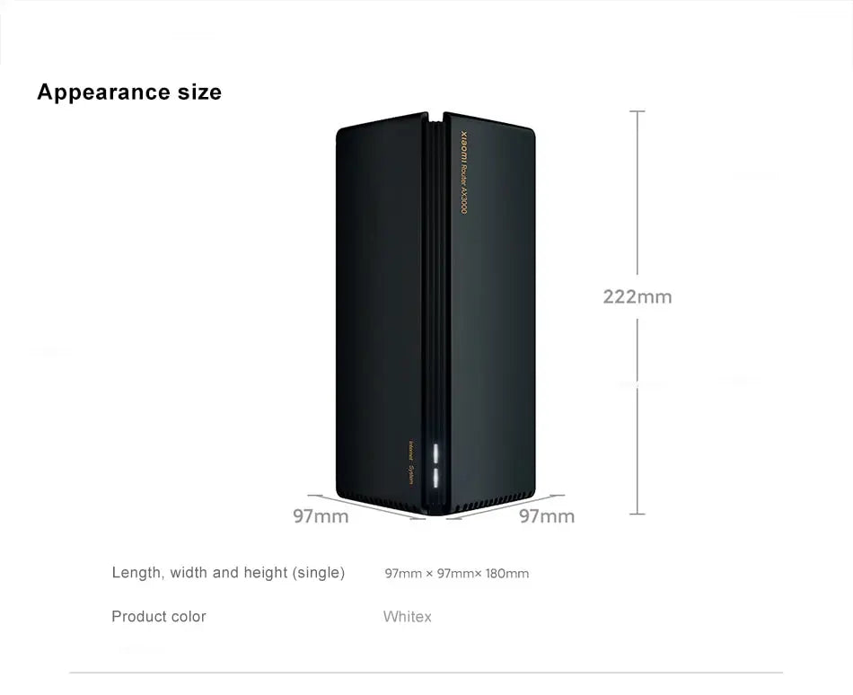 Xiaomi Router AX3000 Mesh Wifi6 2,4G 5,0 GHz Full Gigabit 5G WiFi repetidor 4 antenas extensor de red enrutadores de malla