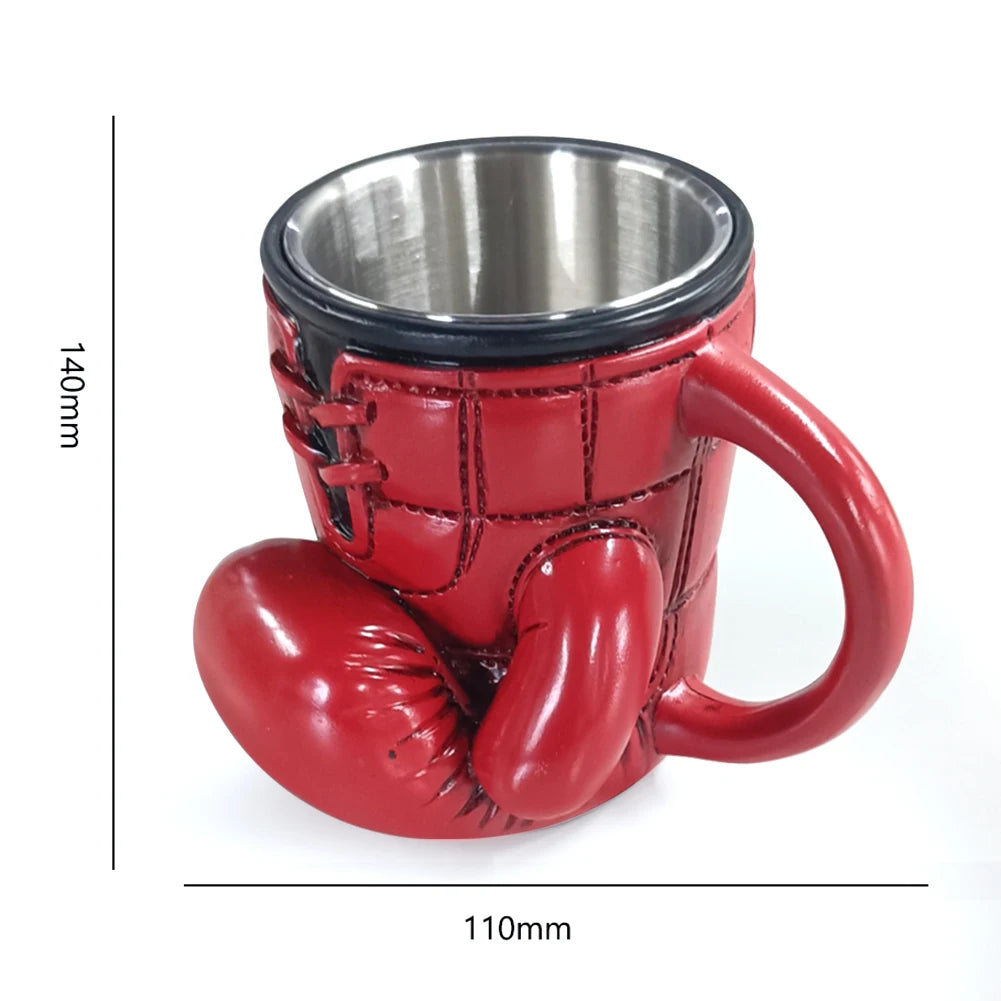 Newest Boxing Glove Mug Sport Themed Coffee Cup Funny Drinkware Kitchen Desktop Container with Handle Creative Home Gifts