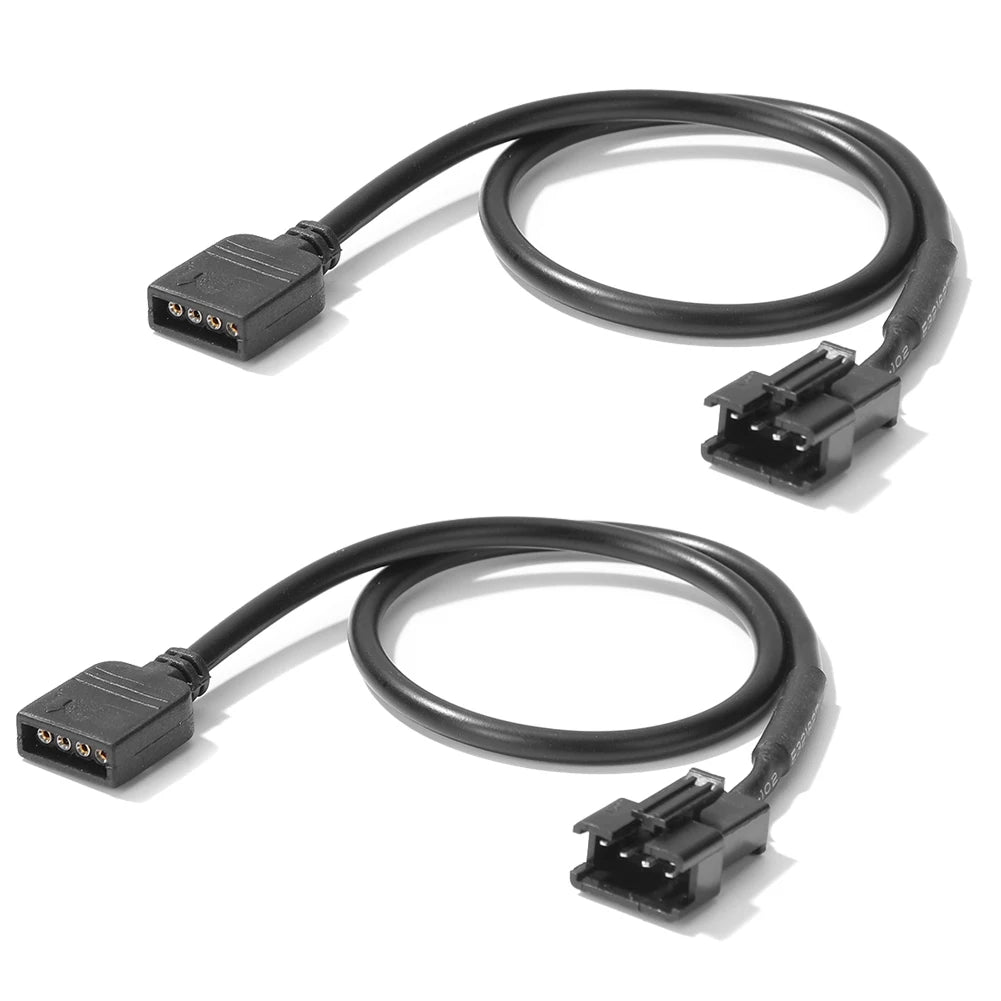 30cm 5V 3 Pin / 12V 4 Pin Motherboard RGB Adapter Conversion Cable Converter Cord for PC Computer LED Light Strip SM Wire Line