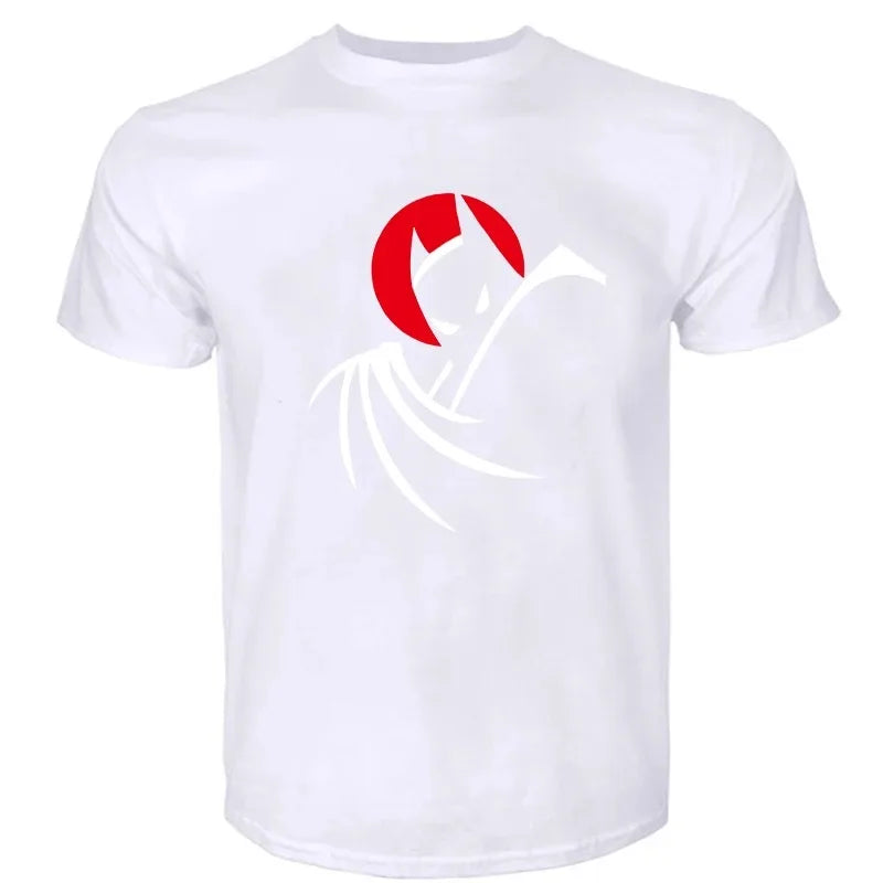 Bat Animated Series T-Shirt Anime Clothes Men Clothes Man T-shirt Cotton Crew Neck Tshirt Short Sleeve Top Fashion Street Style