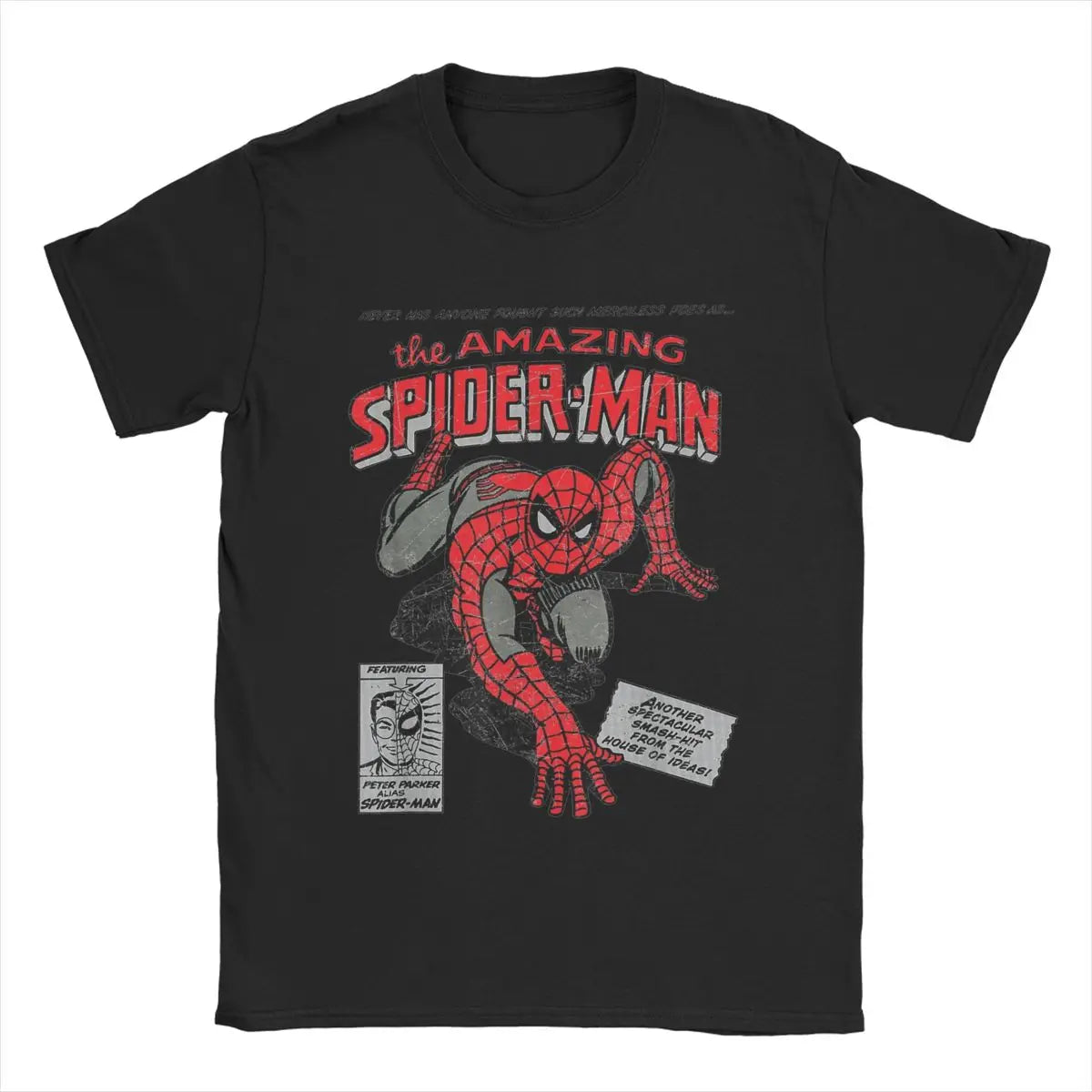 Spider-Man Spider-Man Movie Retro Comics Men's T-Shirt Creative T-Shirt Crew Neck T-Shirt Birthday Gift Top 3D Printed T-Shirt