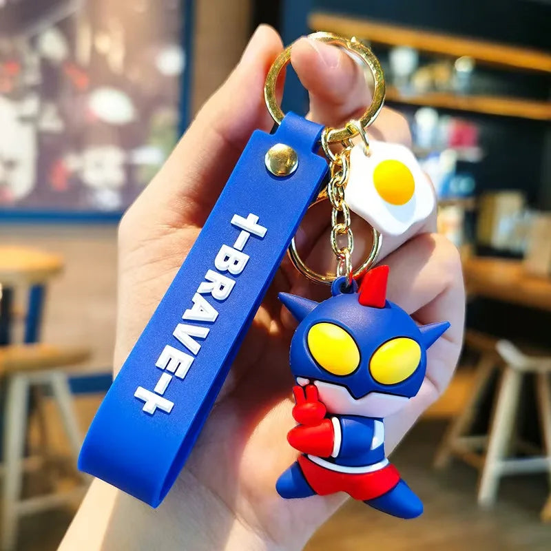 PVC  Keychain Cartoon Anime Cosplay Accessory Gift for Bag Decor