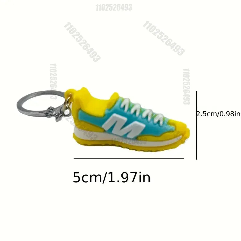 6pc/1pcs Shoe Keychains For Men Mini Cute Cool Sneaker Keychain PVC For Favors Collectible For Sneaker Fans Bag Pendant Tools