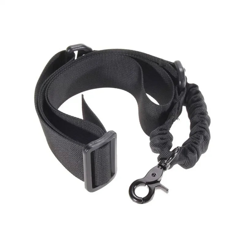 Tactical Single Point Gun Sling Shoulder Strap Rifle Rope Belt with Metal Buckle Shotgun Hunting AR 15 Accessories Airsoft Gear