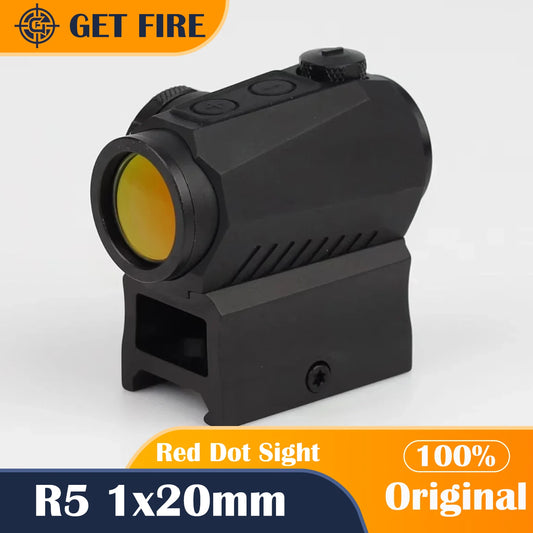 Tactical  1x20mm Compact 2 MOA Red Dot Sight with Low Riser and Co-witness Picatinny Mount for Hunting Scope 52010