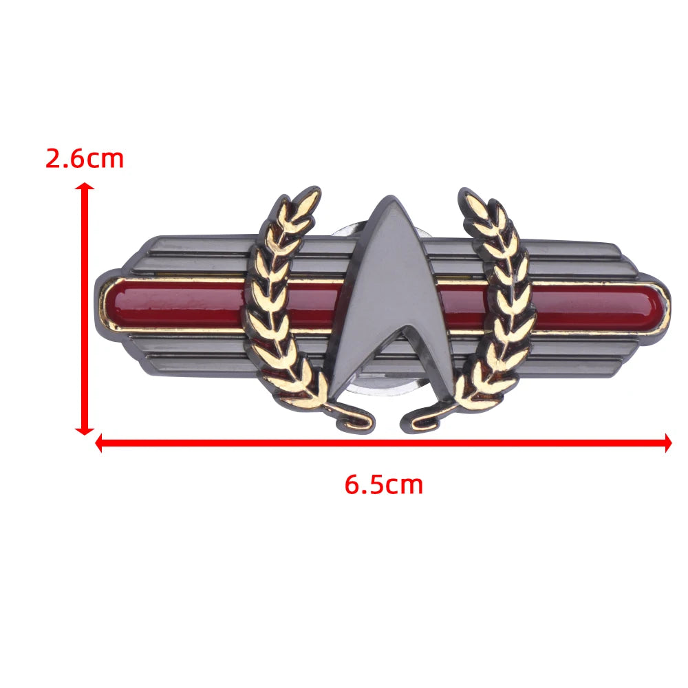 Star Red Grey Pin reks Captain Picard Season 2 Magnet Pin Brooches Badge Star Accessories reks Badge Metal