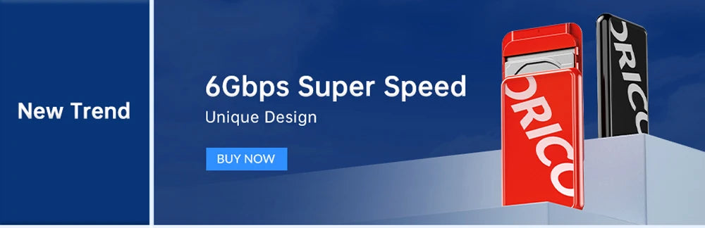 ORICO 3.5" HDD Case SATA to USB C 6Gbps External Hard Drive Case for 3.5 inch HDD Enclosure with 12V Power Adapter Support 18TB