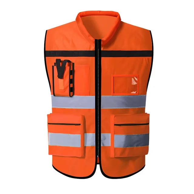 Safety Vest Construction Clothes High Visibility Vest Working Clothes Sports Outdoor Safety Clothing