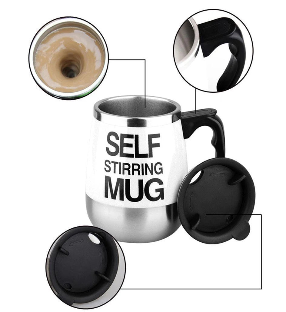 Electric Automatic Mixing Cup, Self Stirring Coffee Mug, Stainless Steel Milk Cup, Smart Mixer