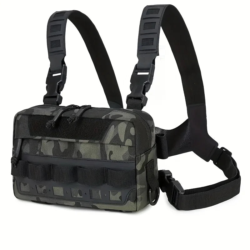 Tactical Vest Backpack - Large Capacity Multi-Functional Outdoor Bag   for Hunting Fishing Tactical Use Mixed Backpacking Gear