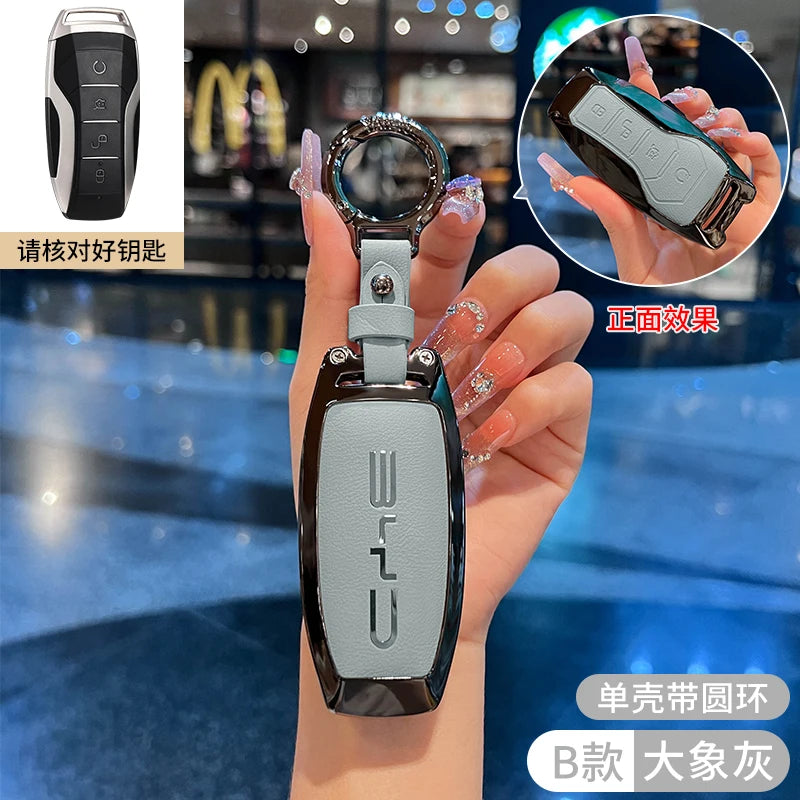 Car Accessories Key Case Holder Cover Buckle For BYD Atto 3 Han EV Dolphin Durable Second Song Pro Tang Dm QIn PLUS MAX Yuan