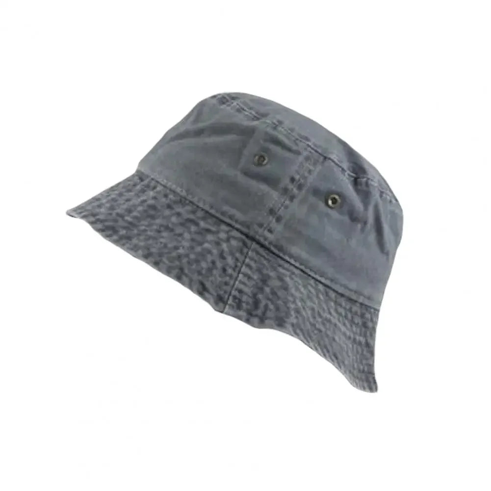 Casual Men Women Hip Hop Fisherman Hat Fishing Cap Washed Denim Fisherman Hat Folding Hip Hop Fisherman Hat for Autumn