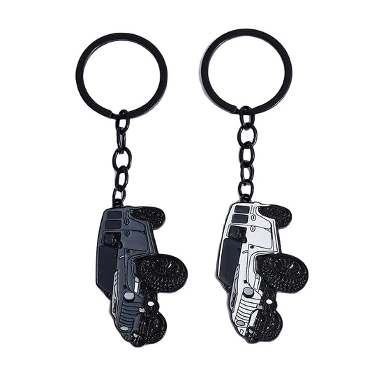 1/2pcs，Keychain with Car Styling, Combining Off-Road Style and Metallic Texture