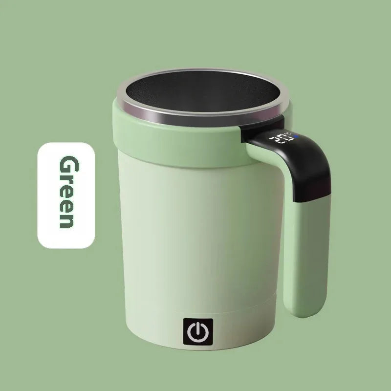 New smart temperature-measuring magnetic automatic stirring cup, electric portable coffee cup, milkshake cup, sports and fitness