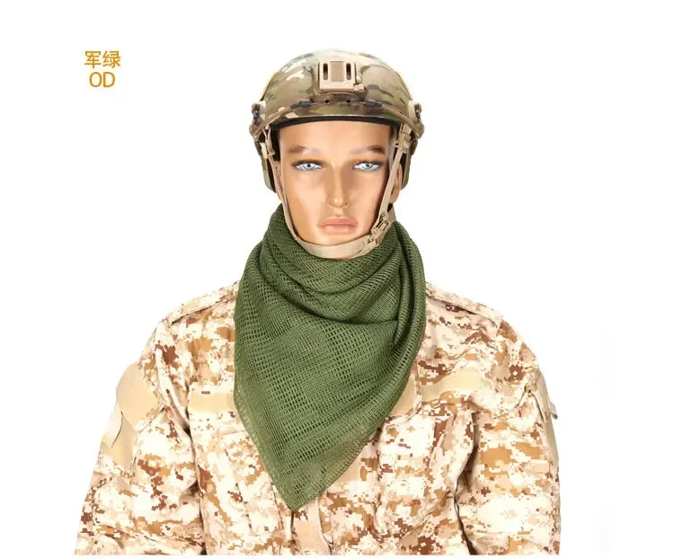 Tactical Camouflage Netting Mesh Net Camo Scarf for Outdoor Sport Hunting Shooting Wild Photography Sniper Camo Mesh Scarves