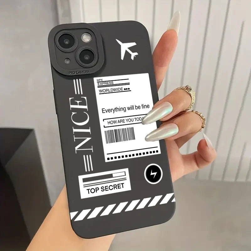 Travel-nspired Airplane Route Desian Case For Xiaomi Mi 11 Lite5G 14T 14 13T 13 12T 12 Poco X7 F5 X5 X3 X6 M6 F6 Pro Back Cover