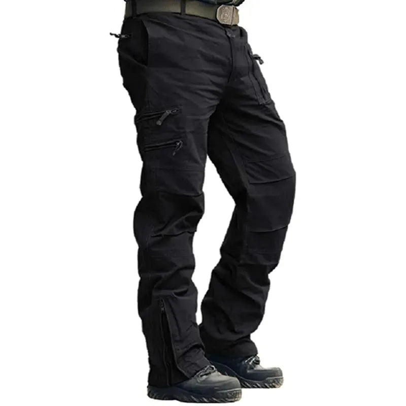 Tactical Cargo Pants 100% Cotton Work Pants Airborne Vintage Air Assault Multi Pockets Joggers Trousers Embroidered Streetwear