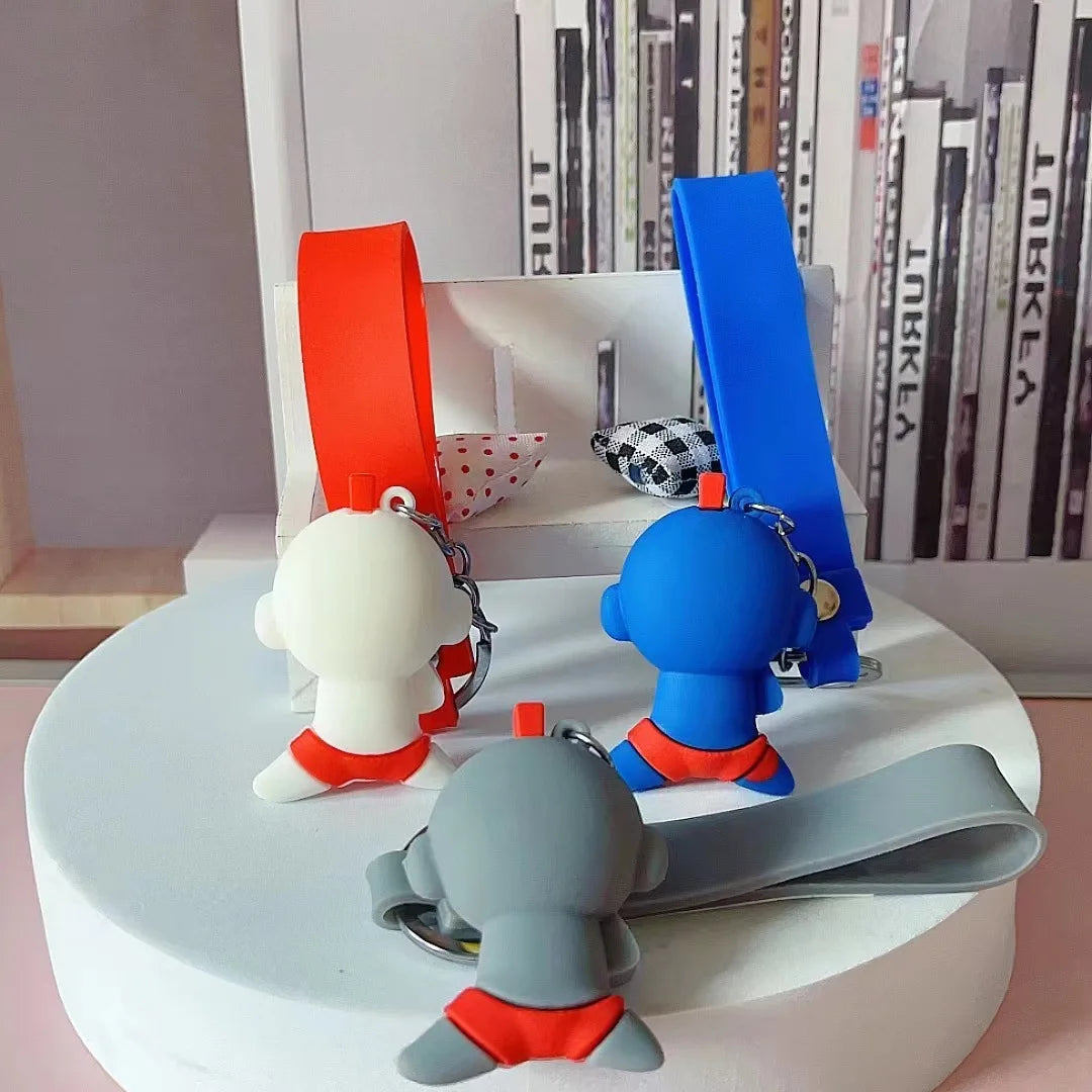 PVC  Keychain Cartoon Anime Cosplay Accessory Gift for Bag Decor