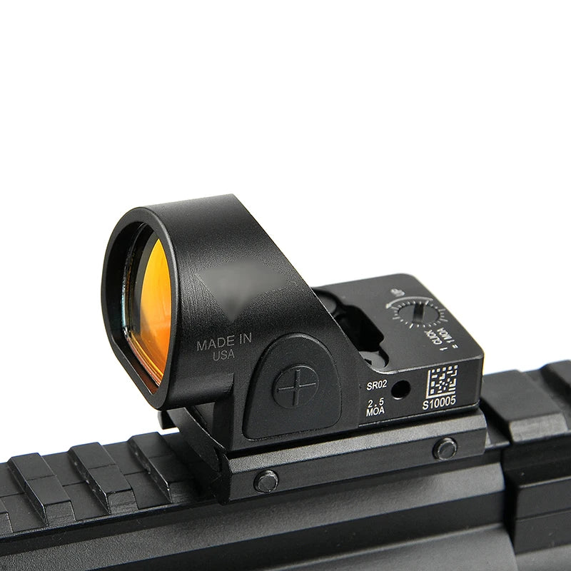 Airsoft-Tactical S-R-O Red Dot Sight, Super Bright, Can Be Used under Strong Light Environment, Small Parallex Clear Lens