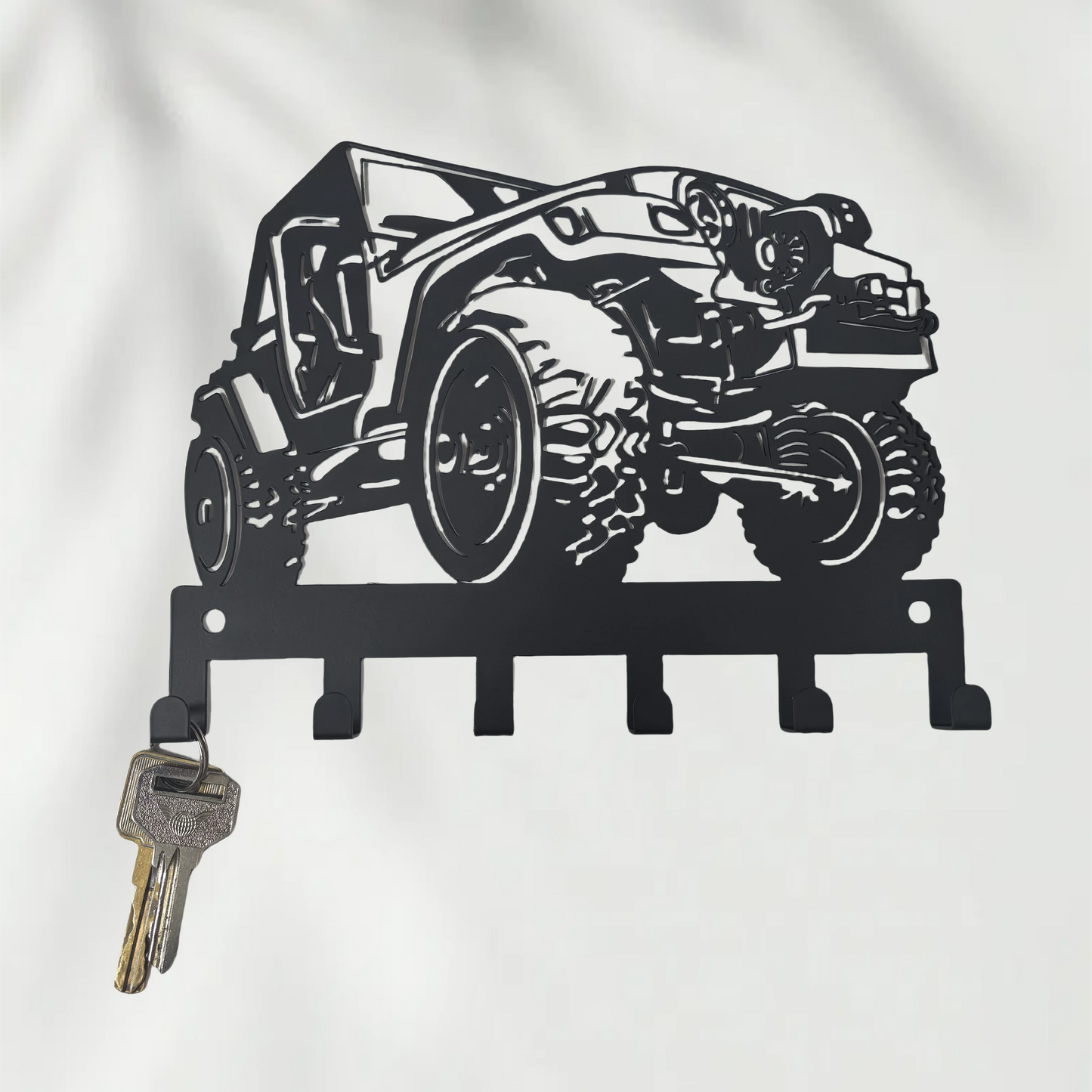 Car Keychain Wall Mounted，Easy to Install，Key Hook，Features a durable coating，Suitable for home organization and decoration