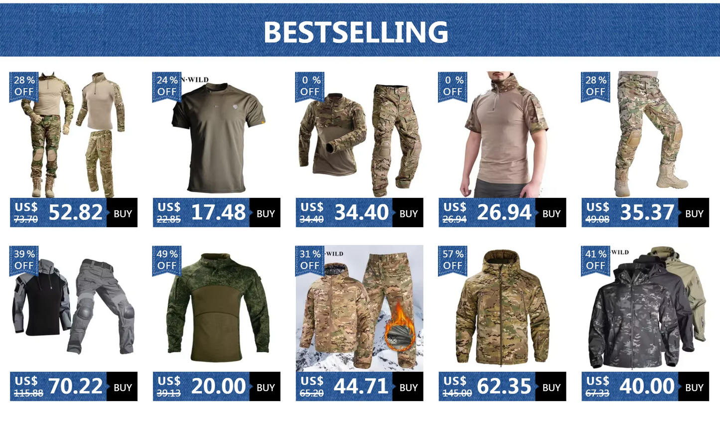 Tactical Shirt Airsoft T-shirts Men Clothing Quick Dry Outdoor Hiking Camping Combat Shirts Sports Trainning Hunting Outfit