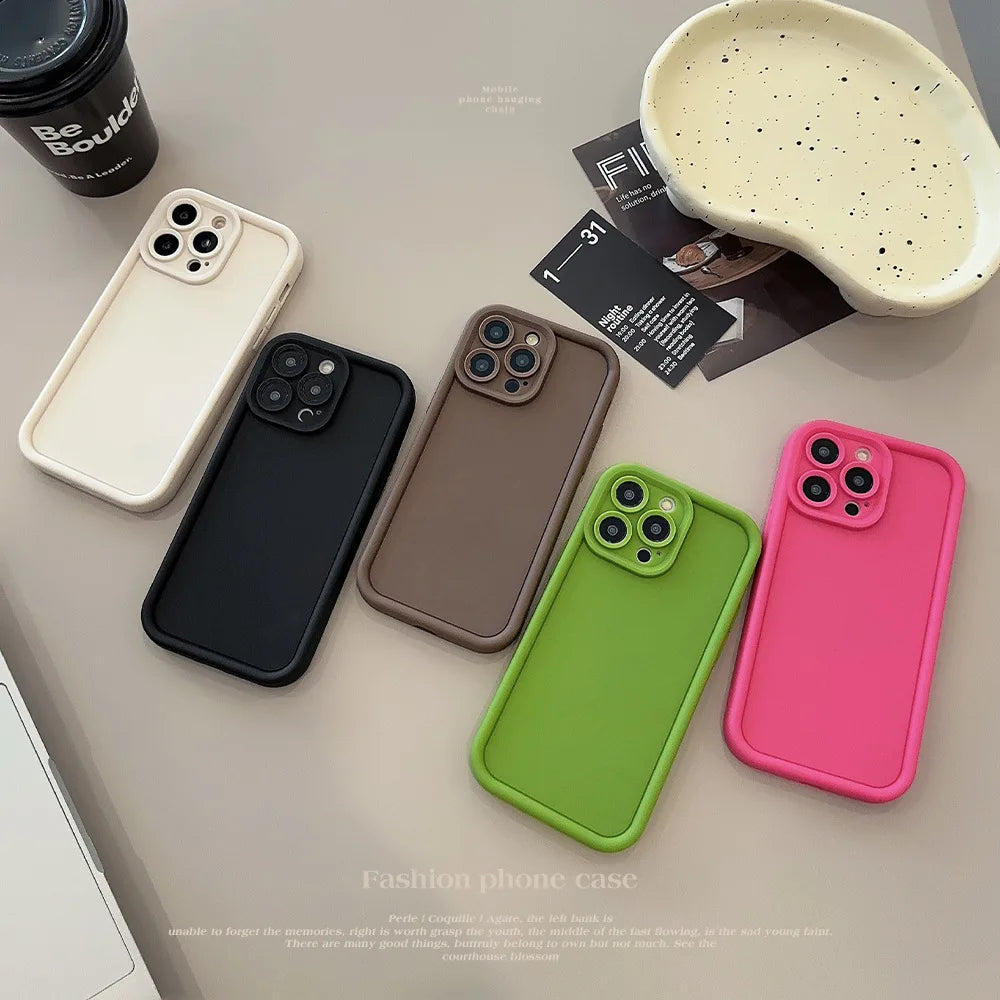 Liquid Silicon Phone Case For iPhone 11 Funda iPhone 16 17 Pro Max 13 14 15 12 7 8 Plus 17 Air 16promax 15promax Carcasa Cover