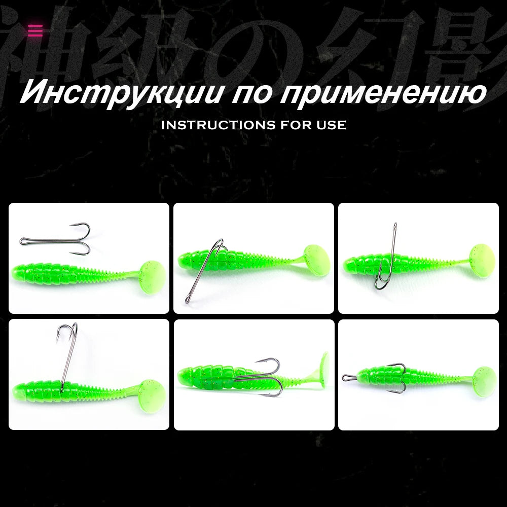 HuntHouse Double Fishing Hook Soft Lure Stainless Steel Weedless Super Sharp 1# 2# 4# 6# 1/0 2/0 3/0 Saltwater Fish Tackle