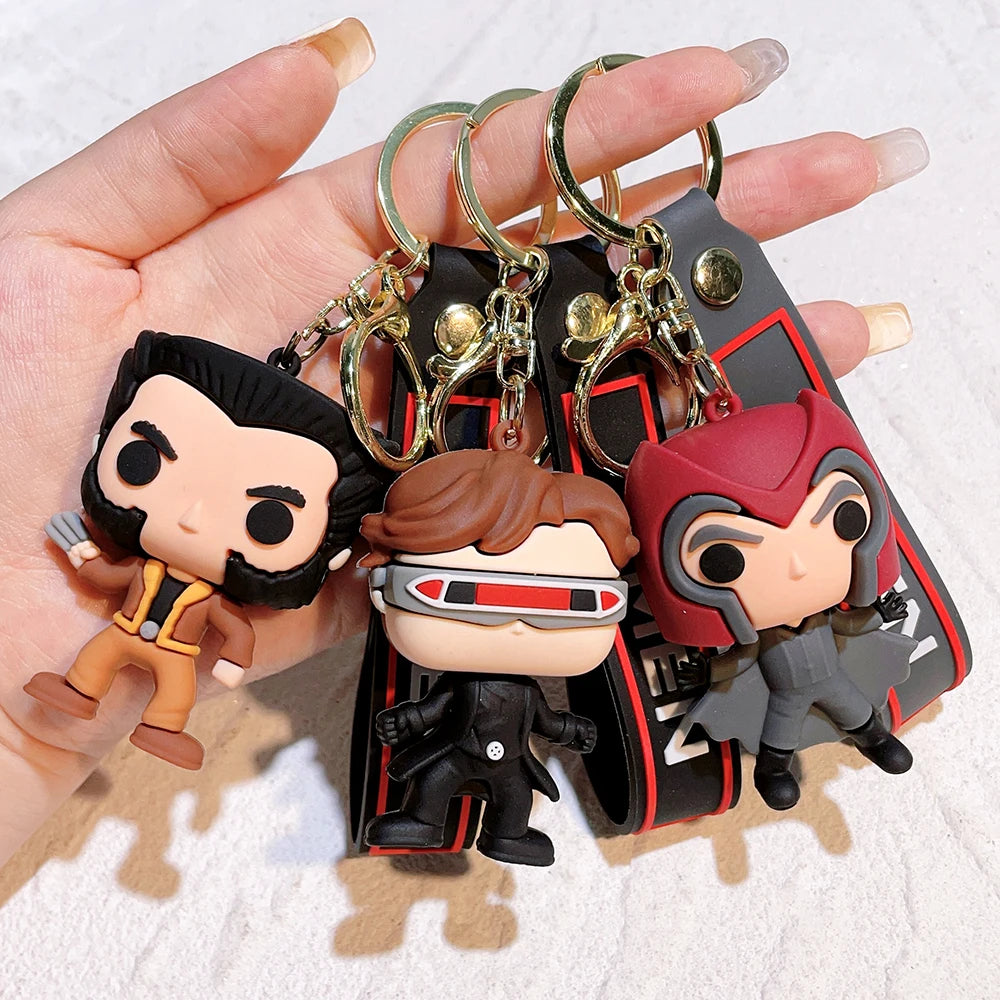 Cartoon The Avengers Keychain Venom Keyring Keys Holder Gifts for Friends