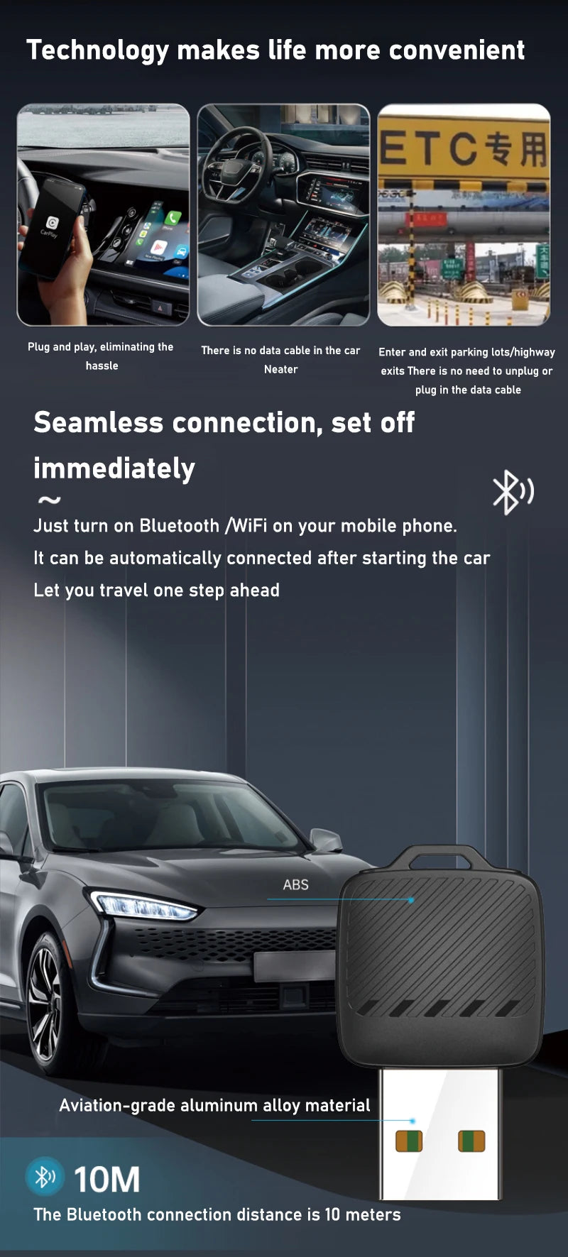 Xiaomi 2 in1 Wireless Android Auto Adapter Wireless CarPlay Dongle Car Intelligent Systems AI Smart Box For Car Wired CarPlay