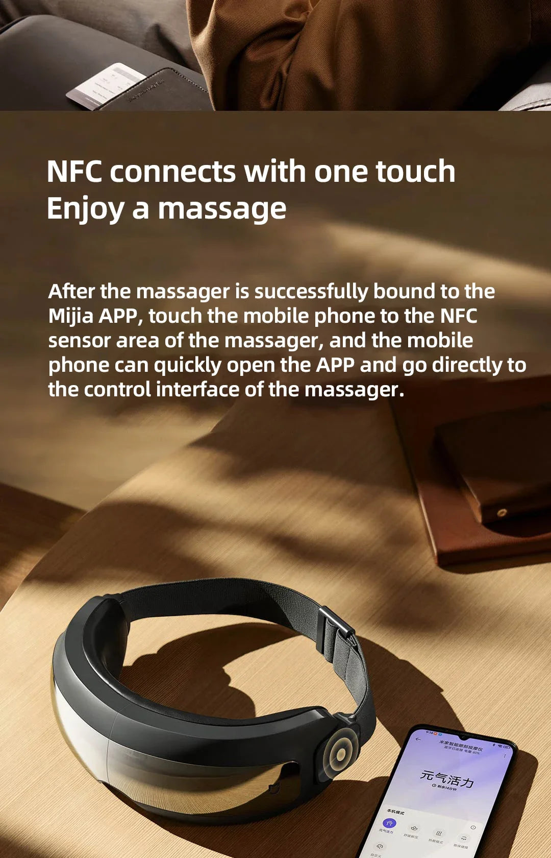 Xiaomi Mijia Smart Eye Massager Hot Compress Zone Massage Relieve Fatigue Eye Care Instrument Work With Mi Home App