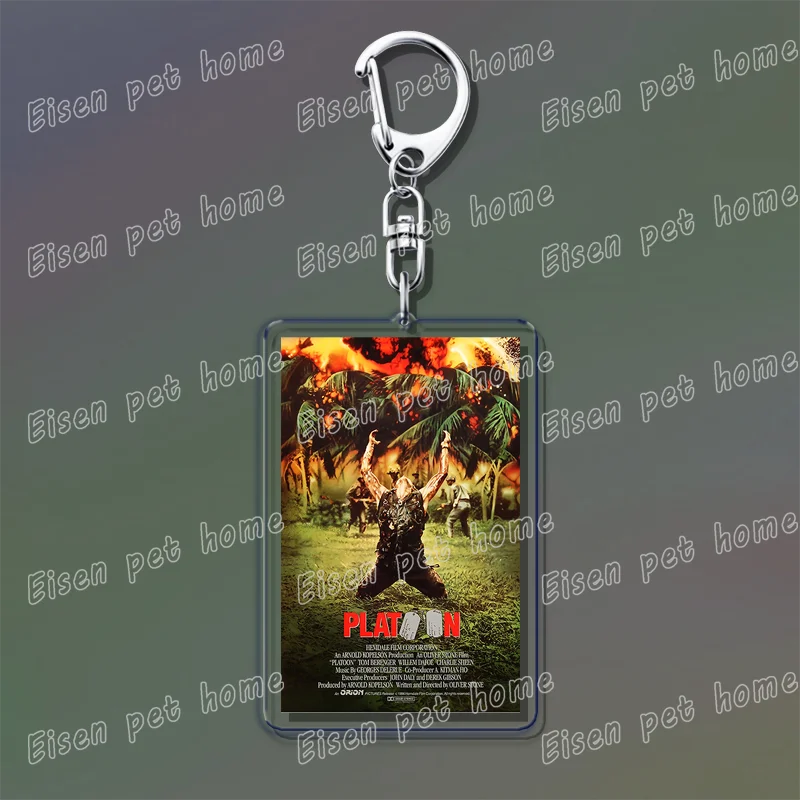Popular Classic Movies Keychains for Accessories Bag Jaws Fight Club Avatar Films Pendant Key Chains Keyrings Jewelry Fans Gifts