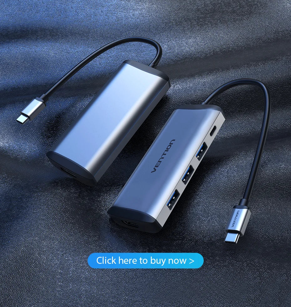 Vention  5 in 1 USB C Hub 4K HDMI USB 3.0 HUB PD Multiport Adapter for MacBook Pro/Huawei Mate 60/iPad Pro Splitter USB HUB