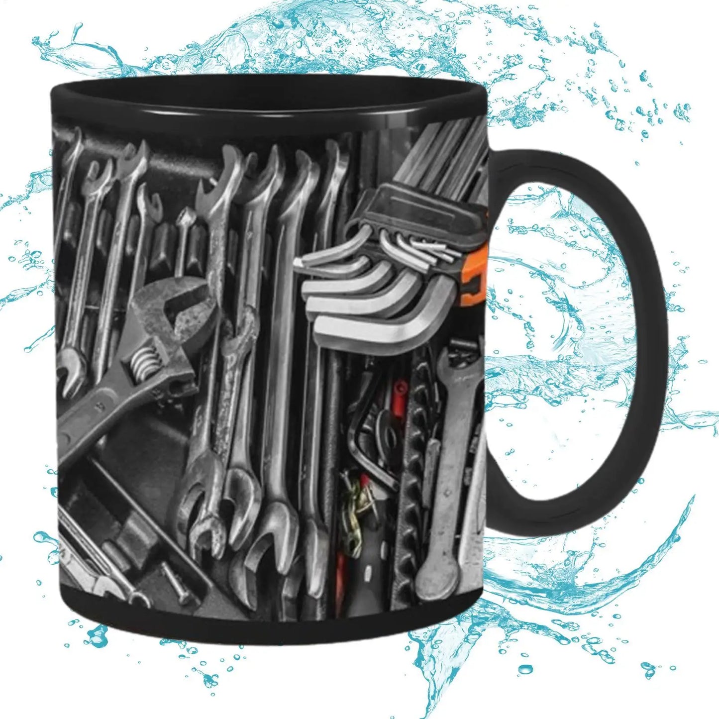 Mechanician Mug Funny Black Ceramic Mug For Coffee Large Tea And Coffee Cup Black Ceramic Mug For Whiskey Juice Wine Beer Soup