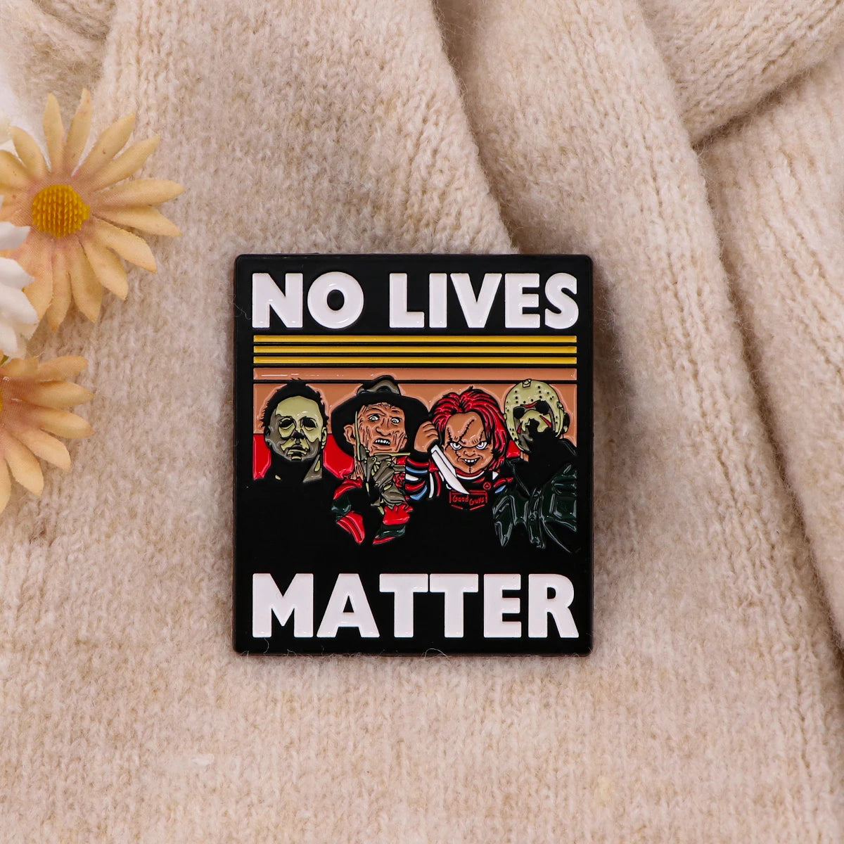 Halloween Horror Movie Pins for Backpacks Cute Badges on Clothes Enamel Pin Jewelry Accessories Brooches for Briefcase Gift