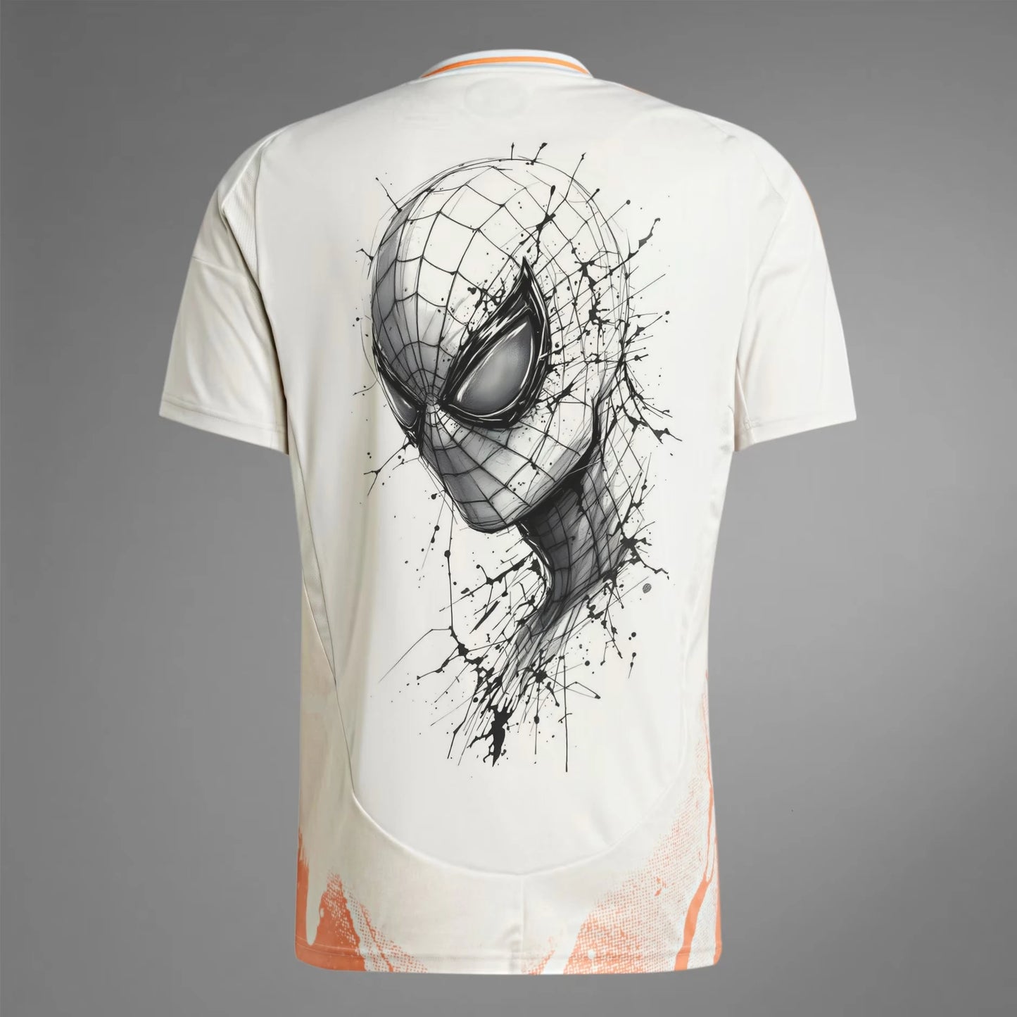 Superhero Soccer Shirt | Features Spider - Man, Venom, Winter Soldier Art | For Marvel Fans & Sports Enthusiasts
