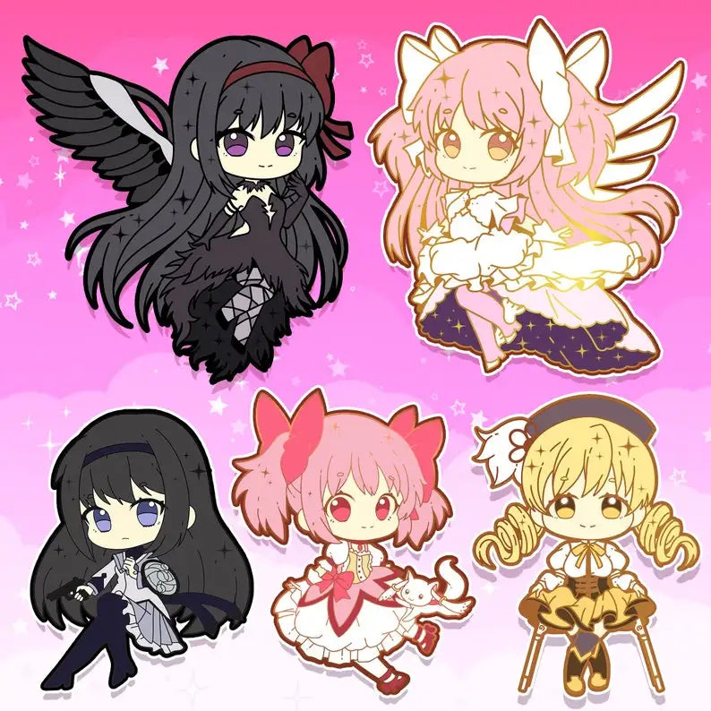 Puella Magi Madoka Magica Enamel Pins