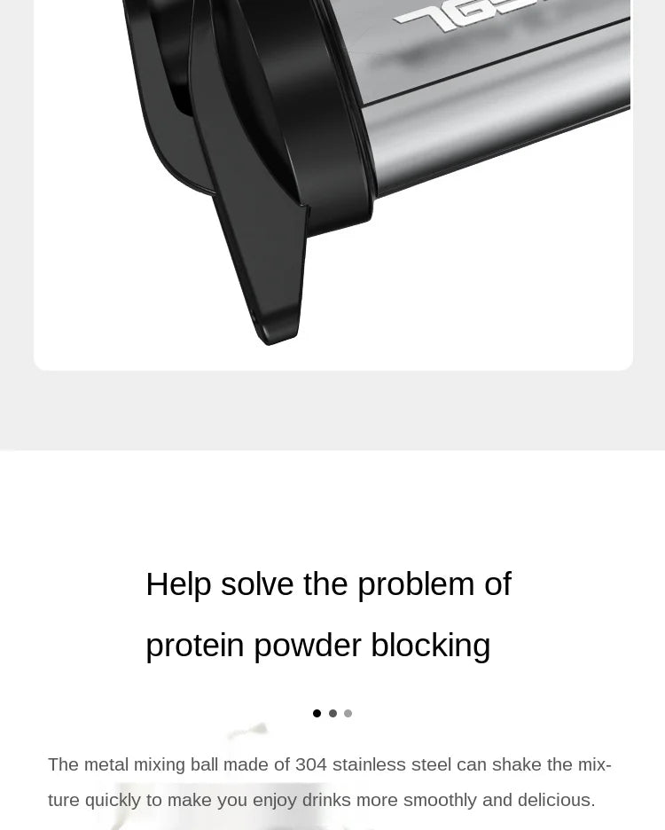 Portable Protein Shaker 500ml Fitness Bottle with Wire Whisk Ball for Fitness Enthusiasts Athletes Very For Outdoor Gym