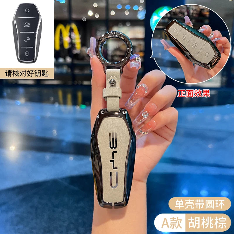 Car Accessories Key Case Holder Cover Buckle For BYD Atto 3 Han EV Dolphin Durable Second Song Pro Tang Dm QIn PLUS MAX Yuan