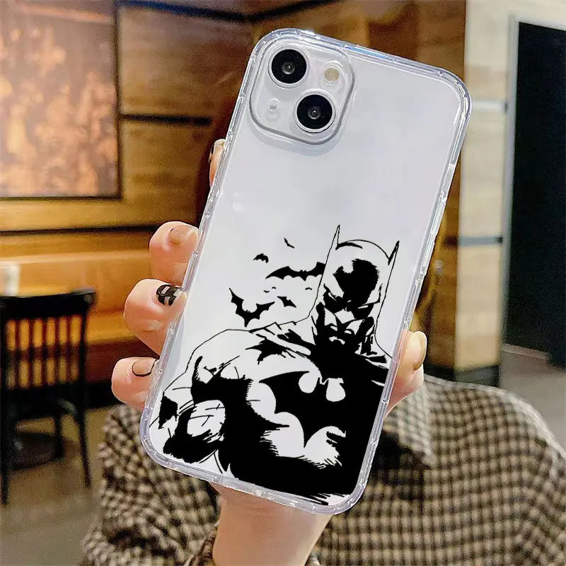 B-Batman Hero Logo Phone case for iPhone 16 15 14 13 12 11 Plus Pro ProMax 13 12 Mini X XS Max XR 7 8 SE cases